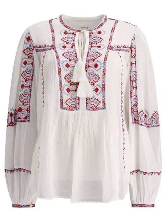 Kiledia Embroidery Blouse White - ISABEL MARANT - BALAAN 2