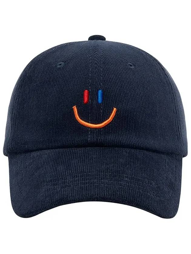 LaLa Corduroy Ball Cap Navy - LALA SMILE - BALAAN 4