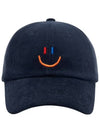 LaLa Corduroy Ball Cap Navy - LALA SMILE - BALAAN 7