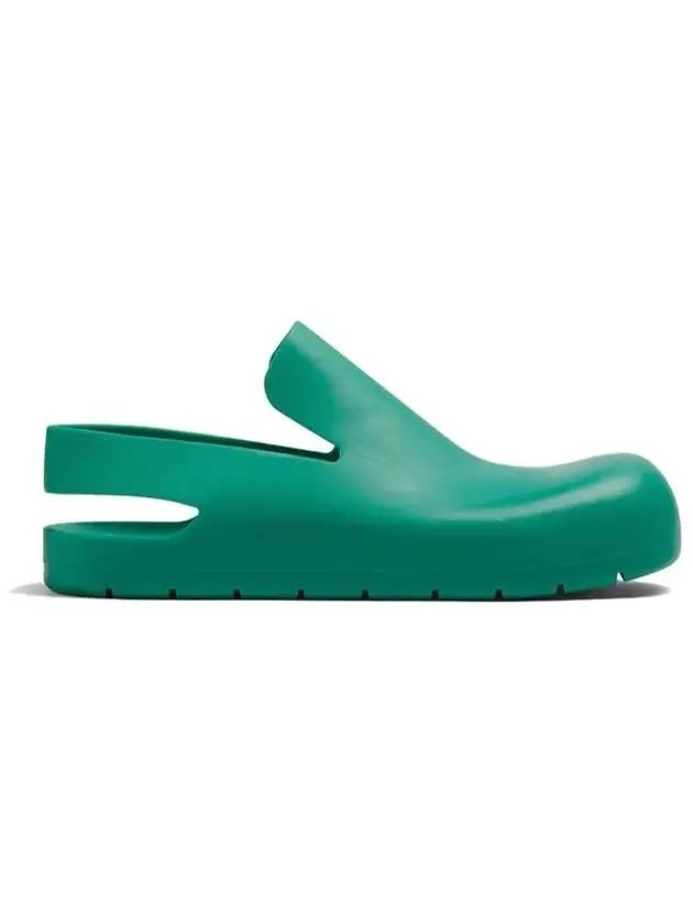 Puddle Clog Rubber Sandals Acid Turquoise - BOTTEGA VENETA - BALAAN 1