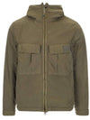 Metropolis Chrome R Overshirt Hooded Jacket Green - CP COMPANY - BALAAN 1