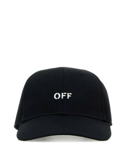 Embroidered Logo Ball Cap Black - OFF WHITE - BALAAN 2