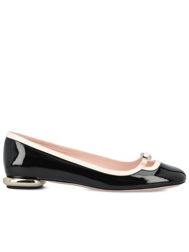 Viv Podium Patent Leather Ballerina Black - ROGER VIVIER - BALAAN 2