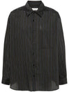 Striped Long Sleeve Shirt Black - LEMAIRE - BALAAN 2