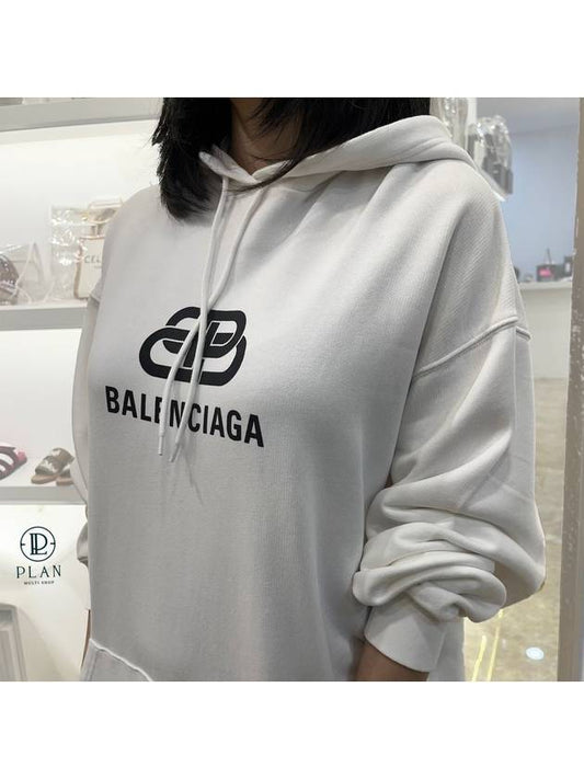 BB logo hood white - BALENCIAGA - BALAAN.