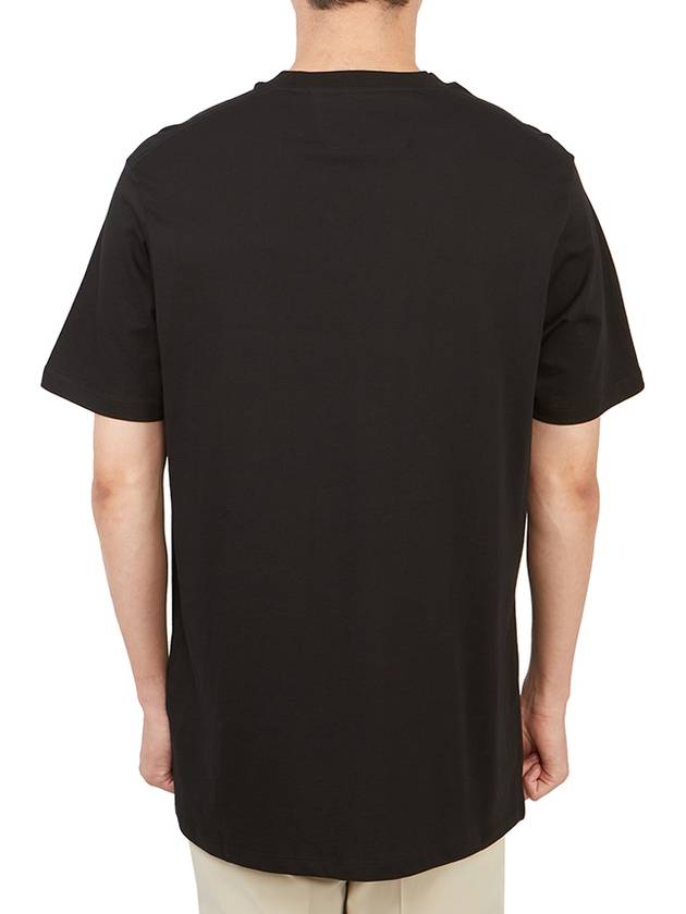 Print Cotton Short Sleeve T-Shirt Black - CP COMPANY - BALAAN 5