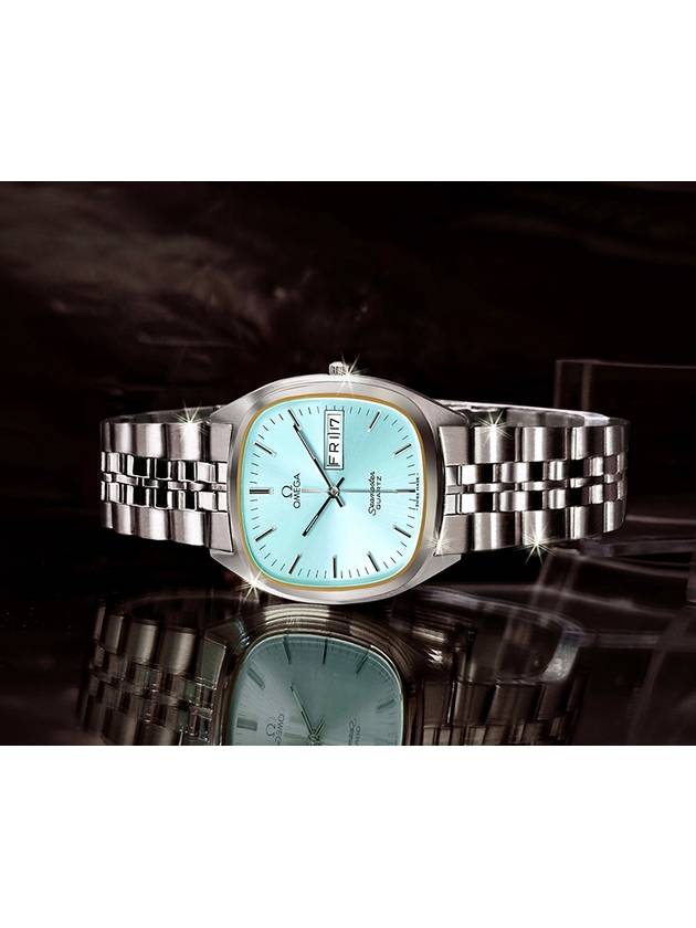 Rare Seamaster Ice Blue Calendar Men s Steel Watch - OMEGA - BALAAN 8