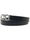 Ferragamo Men's Double Gancini Reversible Belt 67 9494 NERO HICKORY 0645904 - SALVATORE FERRAGAMO - BALAAN 2