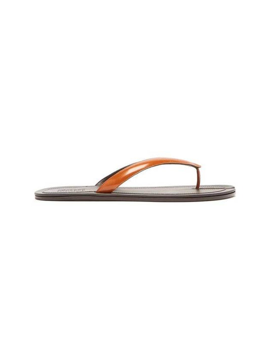 Men's Stitch Tabi Flip Flops Black Brown - MAISON MARGIELA - BALAAN 1