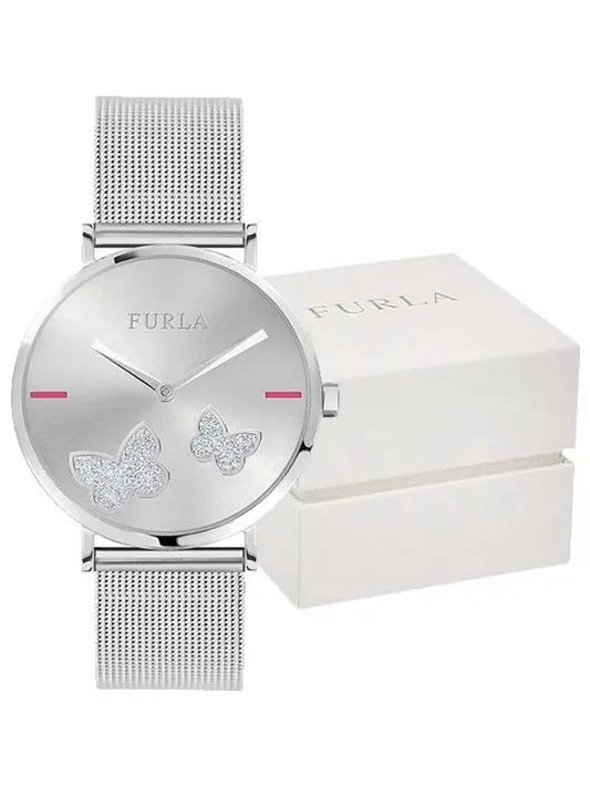 Giada Butterfly Silver Mesh Metal Women s Watch R4253113503 - FURLA - BALAAN 2