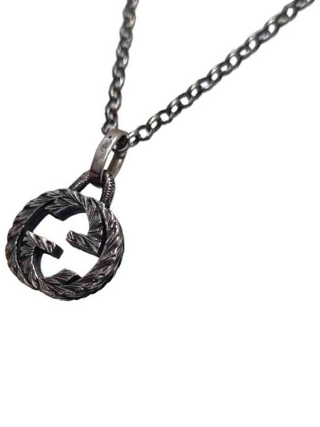 Women s 455535 Sterling Silver Interlocking G Pendant Necklace - GUCCI - BALAAN 5