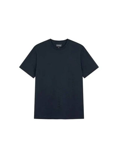 Men s Logo Pattern Cotton T Shirt Dark Navy 271604 - EMPORIO ARMANI - BALAAN 1