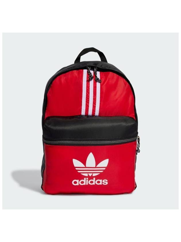 Adicolor Backpack IS4561 Black Red - ADIDAS - BALAAN 1