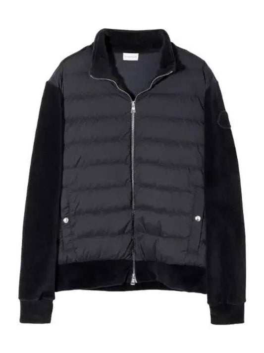 Logo Patch Padded Cardigan Men s Jacket - MONCLER - BALAAN 1