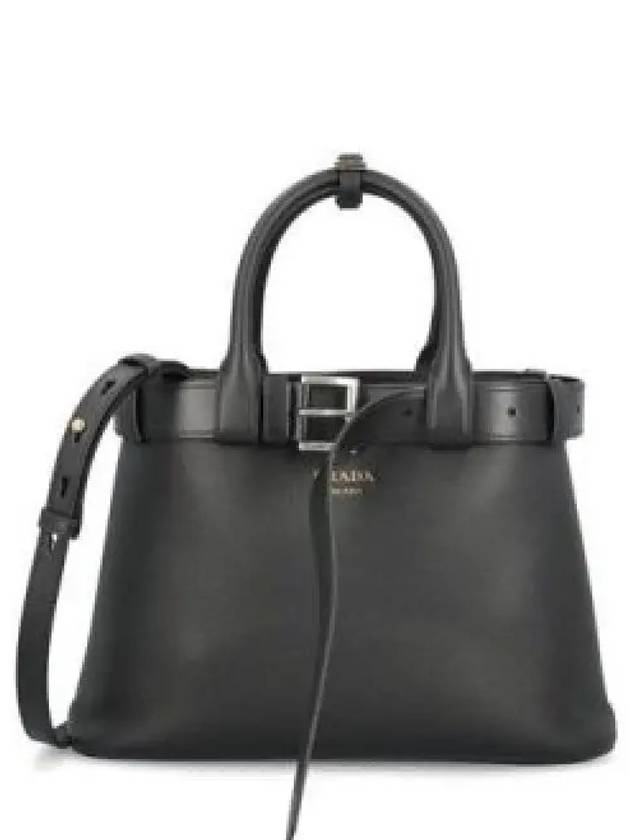 Buckle Medium Tote Bag Black - PRADA - BALAAN 2