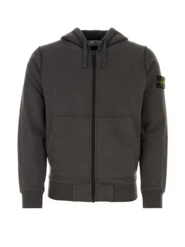 Compass Badge Zip Up Hoodie Charcoal - STONE ISLAND - BALAAN 2