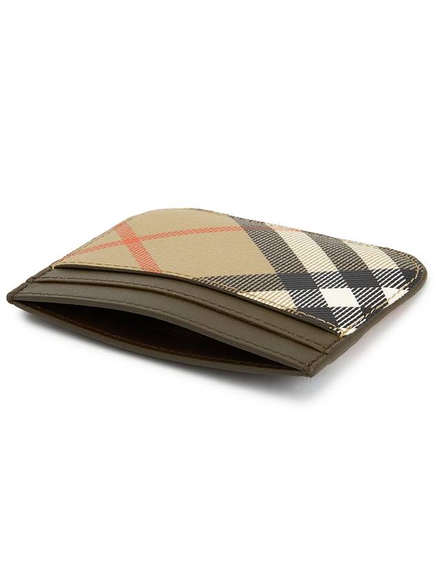 Check Card Wallet Beige - BURBERRY - BALAAN 5