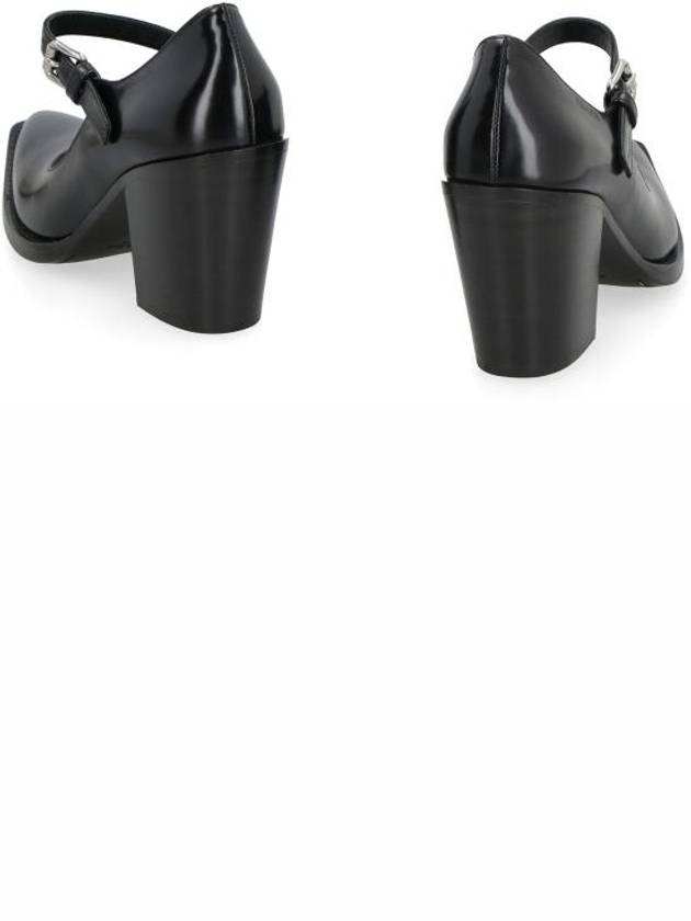 Brushed Leather Pumps Black - PRADA - BALAAN 5