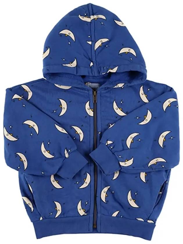 Kids Beneath The Moon Hooded Zip-Up Jacket Blue - BOBO CHOSES - BALAAN 5