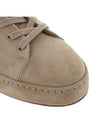 Women's Nuage Suede Goat Skin Low Top Sneakers Cashew Butter - LORO PIANA - BALAAN 10