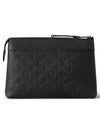 Pochette Voyage Souple Monogram Leather Pouch Bag Black - LOUIS VUITTON - BALAAN 5