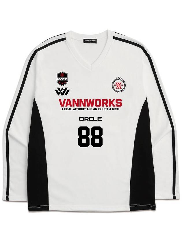 Heavyweight two-tone uniform logo jersey long sleeve VLS0035 - VANN WORKS - BALAAN 3