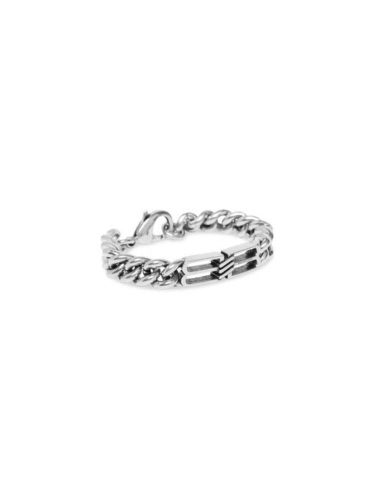 BB Icon Logo Link Chain Bracelet Silver - BALENCIAGA - BALAAN 1