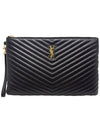 Women s 440222 Matelasse Monogram Document Clutch Strap - SAINT LAURENT - BALAAN 1