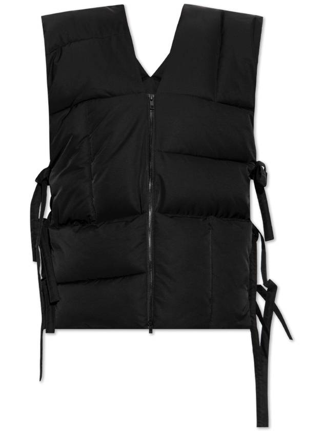 Kenzo Vest With Tie, Women's, Black - KENZO - BALAAN 1