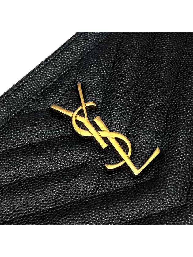 Matelasse gold monogram bill pouch - SAINT LAURENT - BALAAN 8