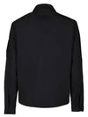 Lens Wappen Flat Pocket Nylon Shirt Jacket Black - CP COMPANY - BALAAN 4