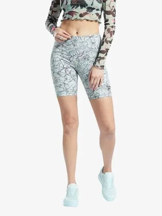 CL AOP Leggings Shorts Light Green HB8623 - REEBOK - BALAAN 1