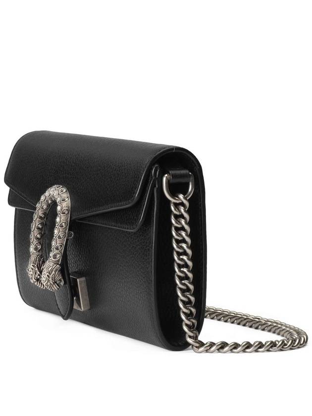 Dionysus Small Leather Shoulder Bag Black - GUCCI - BALAAN 7