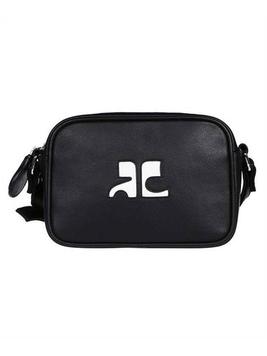 Logo Leather Camera Cross Bag Black - COURREGES - BALAAN 1