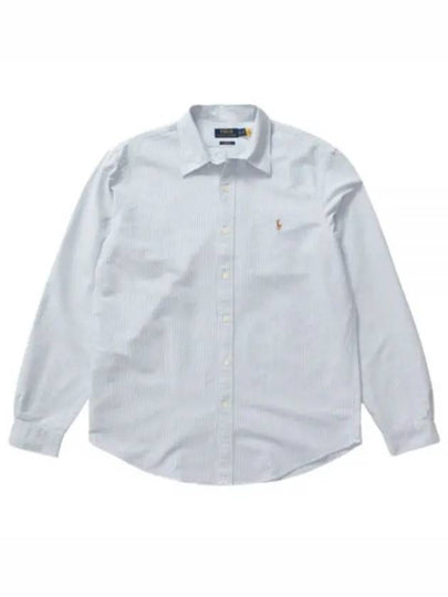 Embroidery Pony Oxford Long Sleeve Shirt Blue - POLO RALPH LAUREN - BALAAN 2