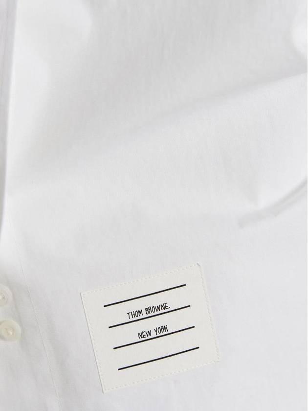 Heavy Poplin Super Size Mini Shirt Short Dress White - THOM BROWNE - BALAAN 5