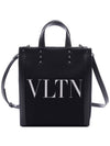 VLTN Eco Lab Small Tote Bag Black - VALENTINO - BALAAN 1