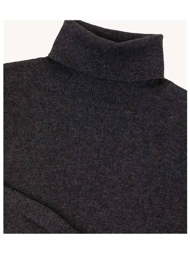 Le Cashmere Blend Turtleneck Sweater Dark Gray - COLMAR - BALAAN 5