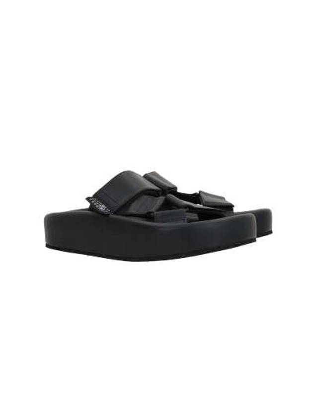 Webbing Slip-on Platform Sandals Black - MAISON MARGIELA - BALAAN 2