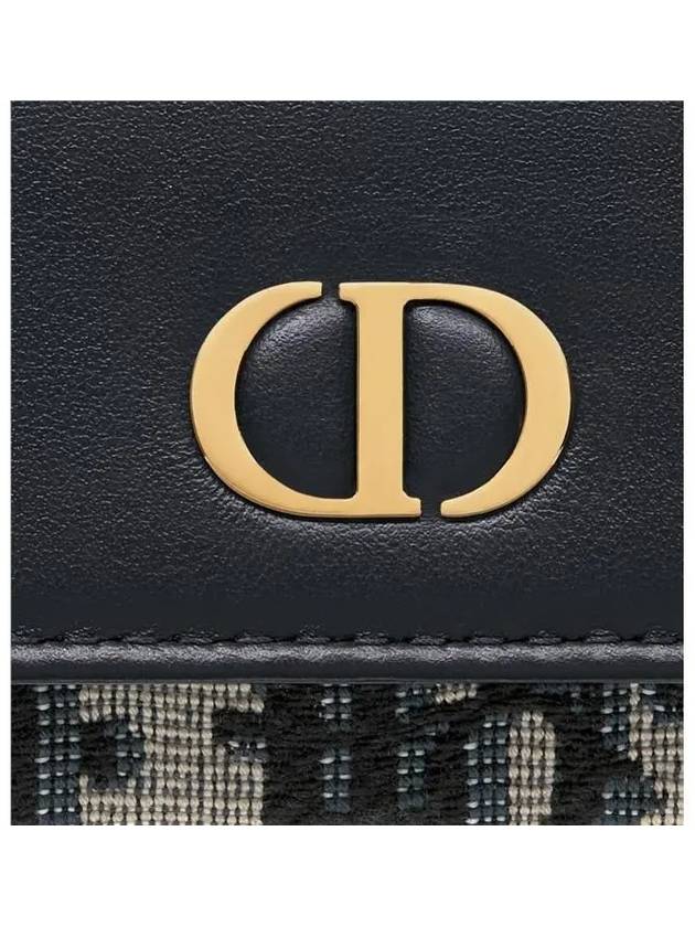 30 Montaine Tri-Fold Half Wallet Blue - DIOR - BALAAN 6