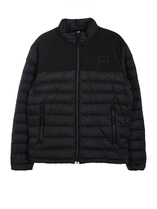 Men's Logo Applique Light Puffer Padded Black - BURBERRY - BALAAN.