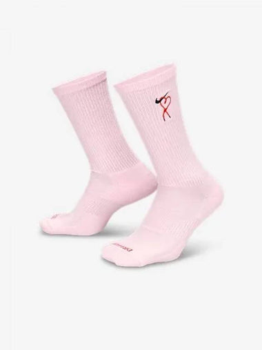 Everyday Plus Cushioned Crew Socks Pink - NIKE - BALAAN 1