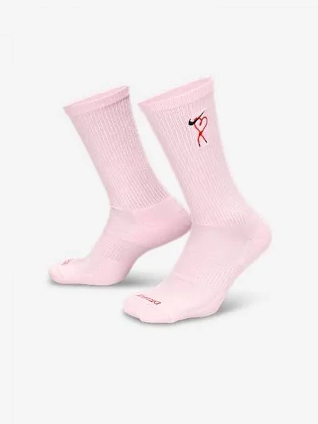 Everyday Plus Cushioned Crew Socks Pink - NIKE - BALAAN 1