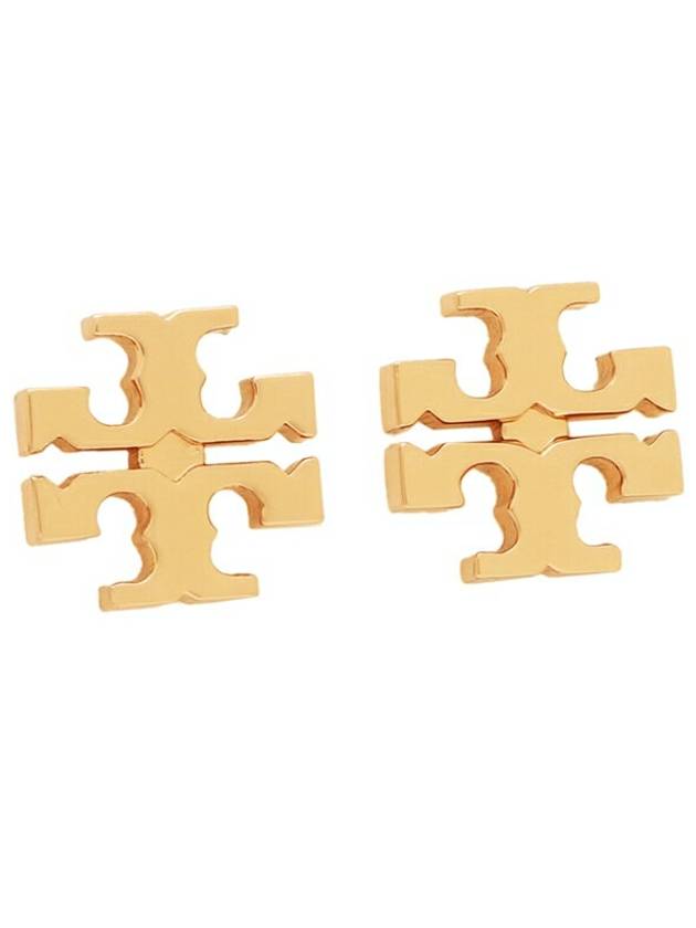 Logo Stud Earrings Gold - TORY BURCH - BALAAN 3