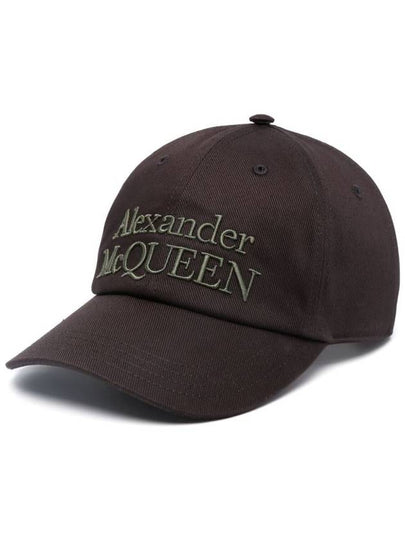 Signature Embroidered Logo Ball Cap Green Black - ALEXANDER MCQUEEN - BALAAN 2