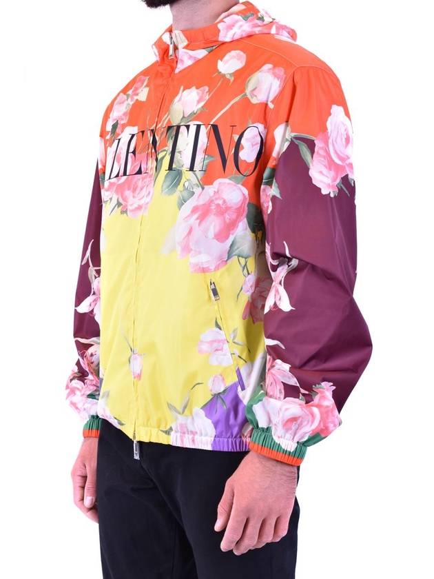 flower print hooded zip-up - VALENTINO - BALAAN 4