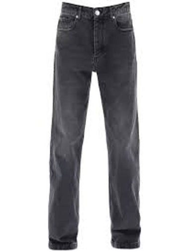 Straight Denim Jeans Black - AMI - BALAAN 1