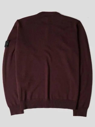 Patch crew neck burgundy kids knit 7316512A5 V0011 - STONE ISLAND - BALAAN 2