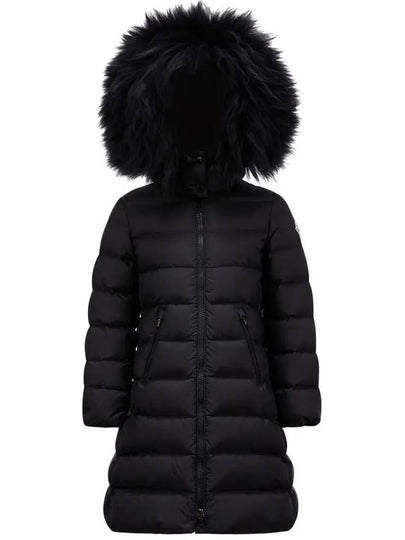 Kids Abelle Hooded Shearling Down Padding Black - MONCLER - BALAAN 2