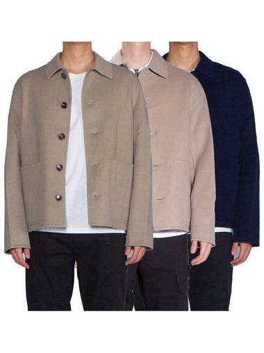 Double Face Wool Cashmere Jacket HJK200 WV0022 - AMI - BALAAN 1